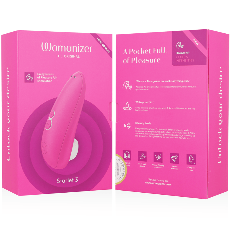 WOMANIZER - STARLET 3 ESTIMULADOR CLÍTORIS ROSA - Optelum