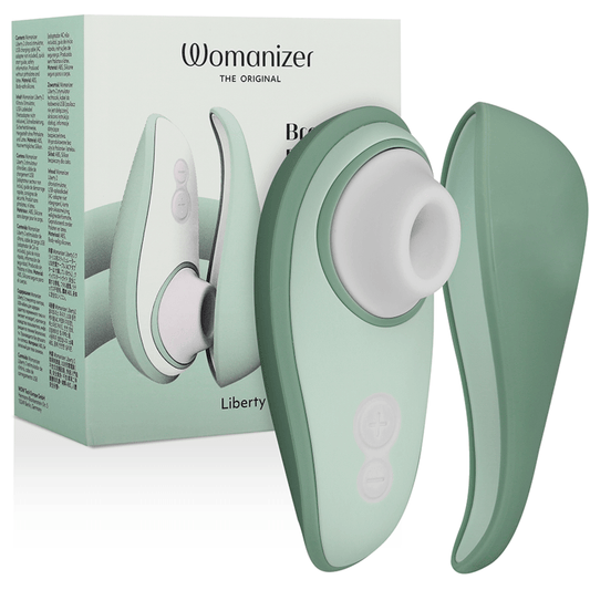 WOMANIZER - LIBERTY 2 ESTIMULADOR & SUCCIONADOR CLITORIS VERDE CLARO - Optelum