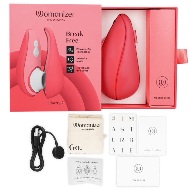 WOMANIZER - LIBERTY 2 ESTIMULADOR & SUCCIONADOR CLITORIS VERDE CLARO - Optelum