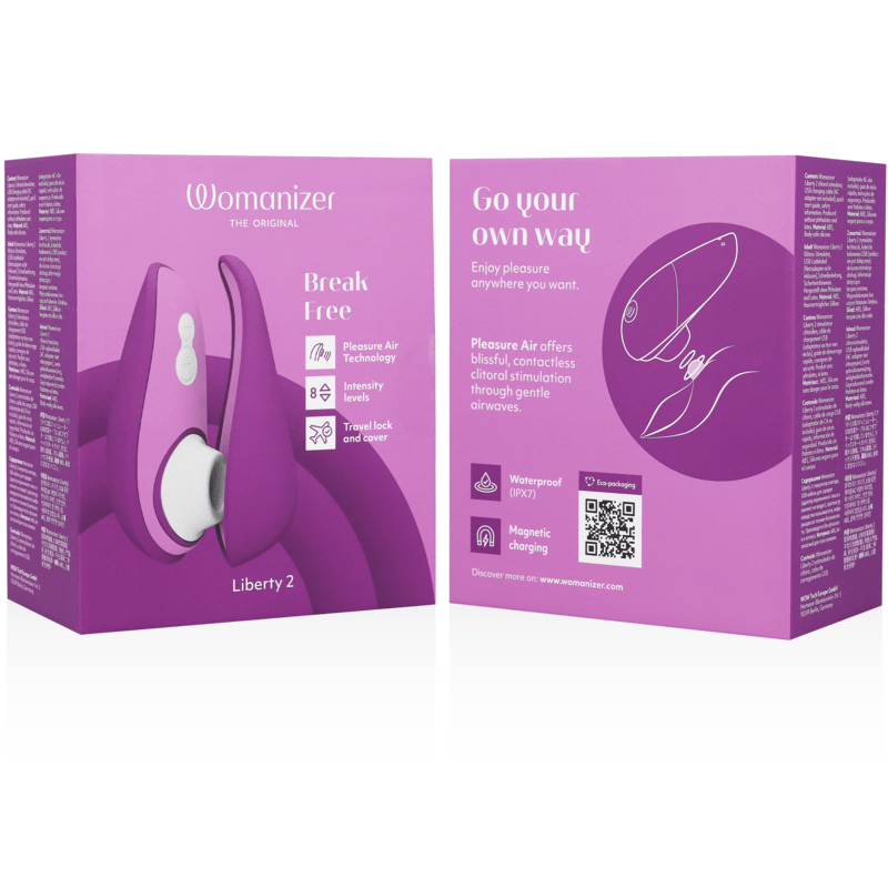 WOMANIZER - LIBERTY 2 ESTIMULADOR & SUCCIONADOR CLITORIS VERDE CLARO - Optelum