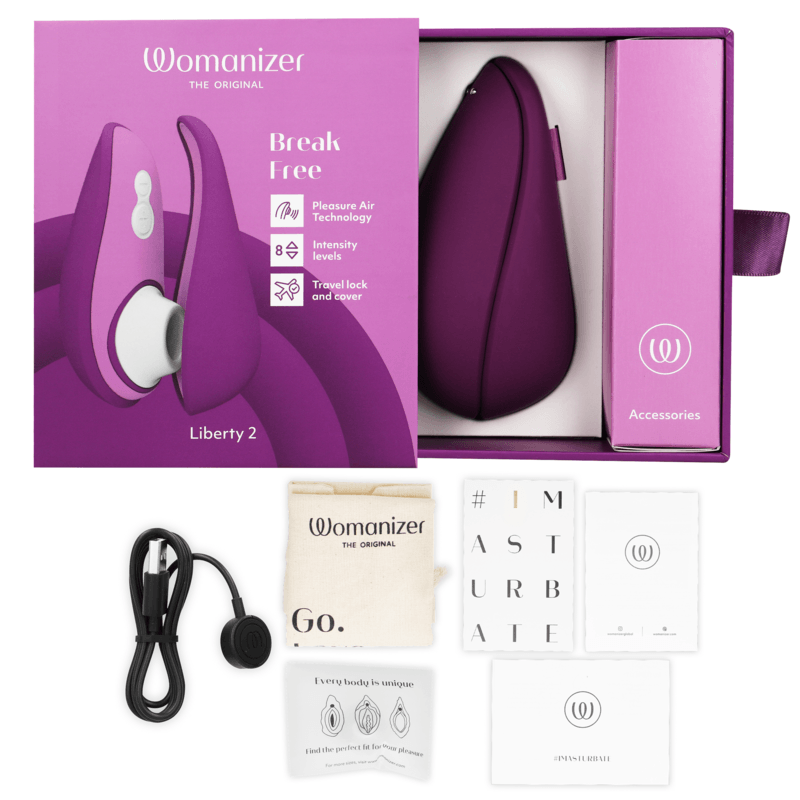 WOMANIZER - LIBERTY 2 ESTIMULADOR & SUCCIONADOR CLITORIS VERDE CLARO - Optelum