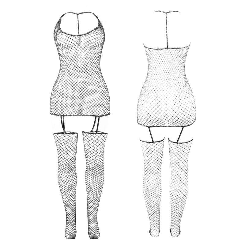SUBBLIME - 951955 BODYSTOCKING DE REJILLA BRILLANTE TALLA ÚNICA - Optelum