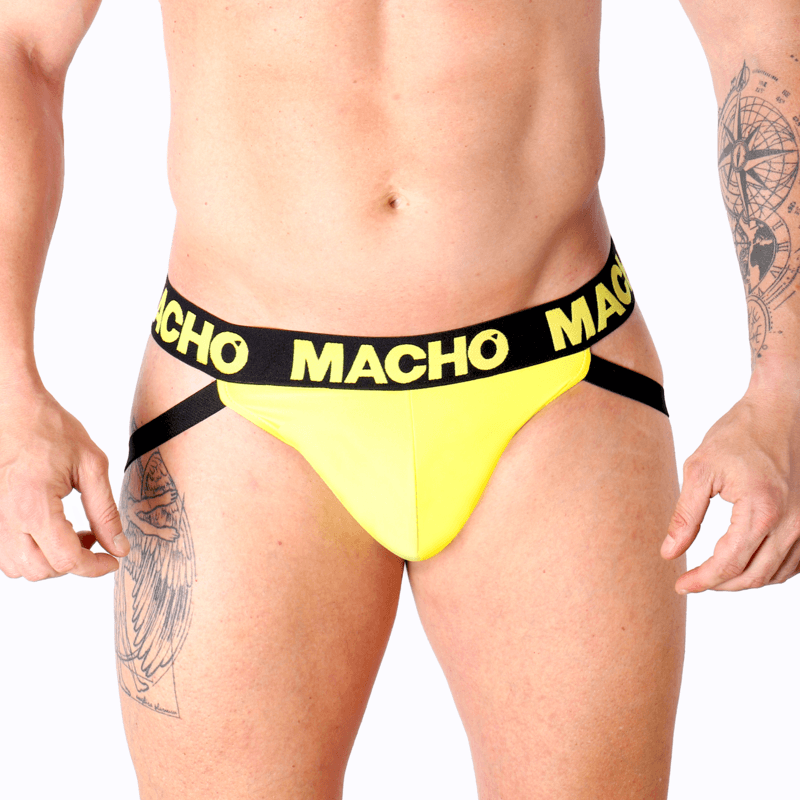 MACHO - MX25A JOCK LYCRA AMARILLO S - Optelum
