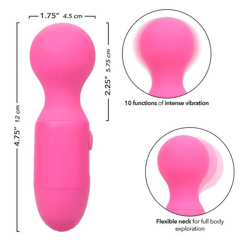 CALEXOTICS - FIRST TIME MASAJEADOR RECARGABLE 10 VIBRACIONES ROSA - Optelum