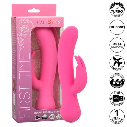 CALEXOTICS - FIRST TIME VIBRADOR RABBIT RECARGABLE ROSA - Optelum
