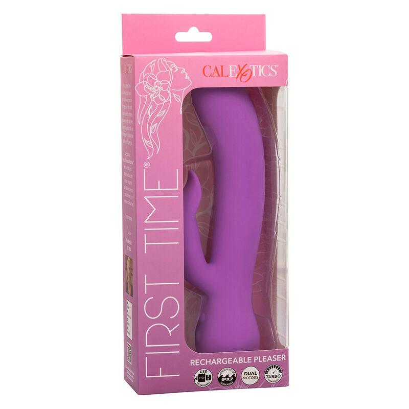 CALEXOTICS - FIRST TIME VIBRADOR COMPLACIENTE RECARGABLE MORADO - Optelum