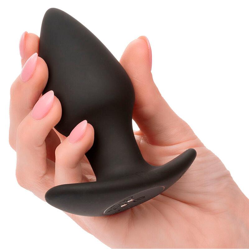 CALEXOTICS - ROCK BOTTOM PERFECT PLUG ANAL 10 VIBRACIONES SILICONA NEGRO - Optelum
