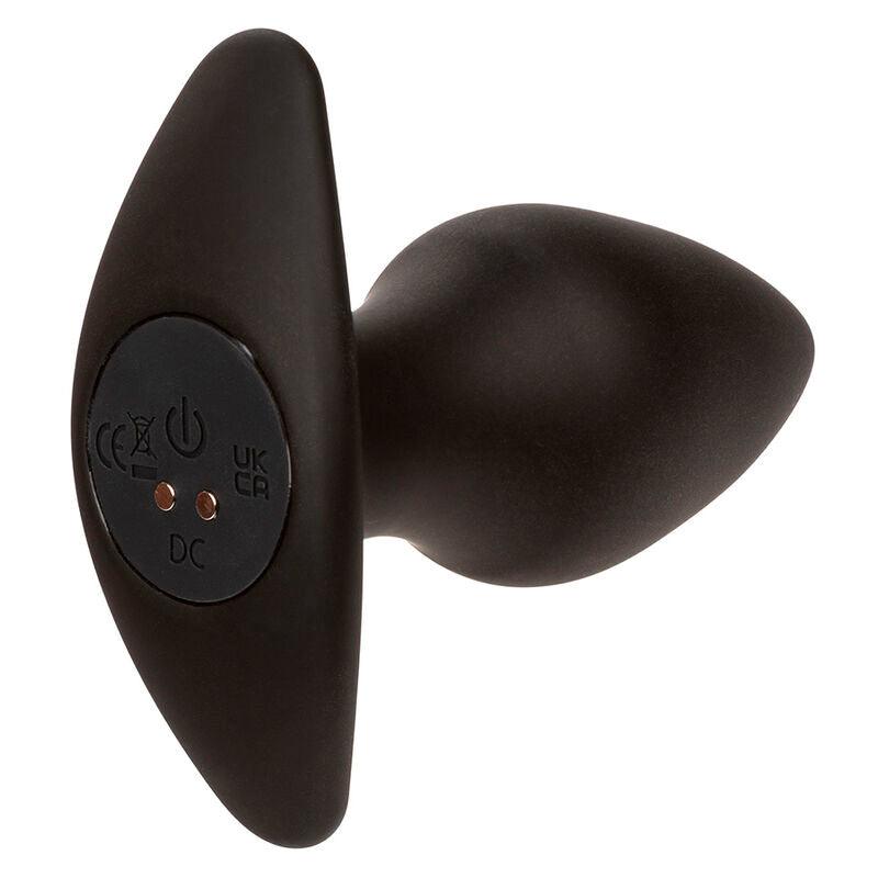 CALEXOTICS - ROCK BOTTOM PERFECT PLUG ANAL 10 VIBRACIONES SILICONA NEGRO - Optelum