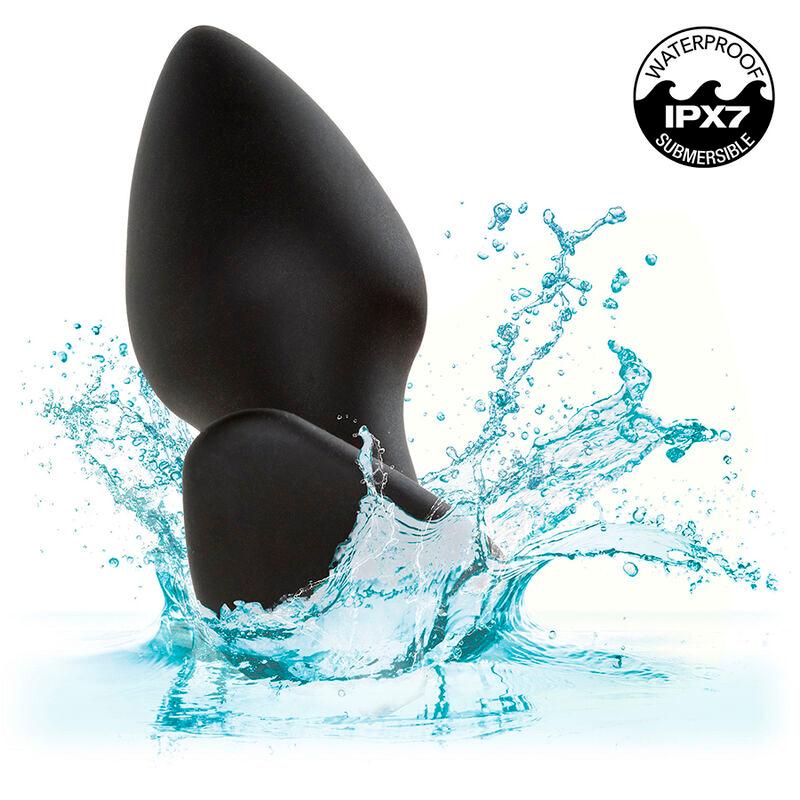 CALEXOTICS - ROCK BOTTOM PERFECT PLUG ANAL 10 VIBRACIONES SILICONA NEGRO - Optelum