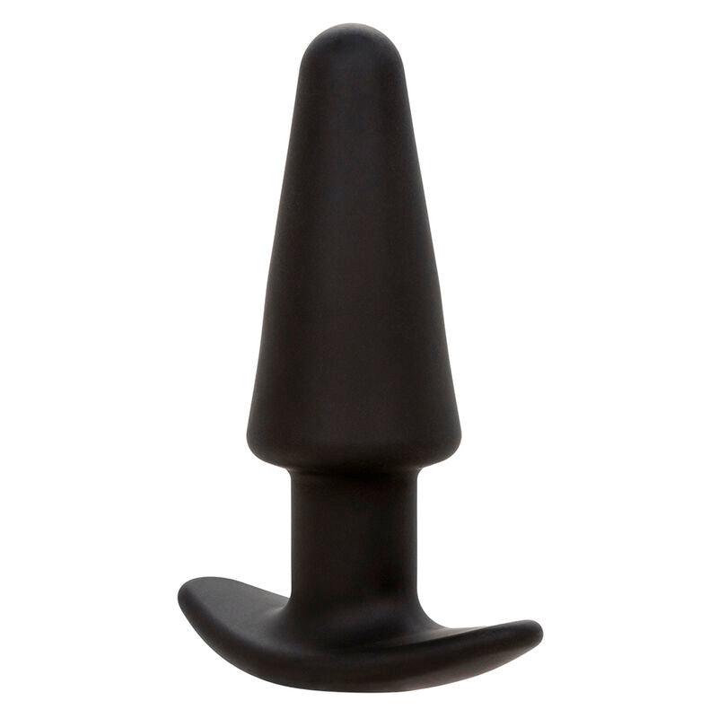 CALEXOTICS - ROCK BOTTOM PLUG ANAL CÓNICO 10 VIBRACIONES SILICONA NEGRO - Optelum
