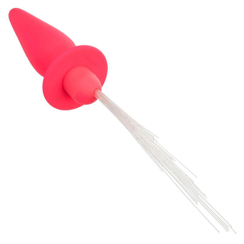 CALEXOTICS - SOUTHERN LIGHTS LIGHT UP PLUG ANAL CON LUCES 10 VIBRACIONES SILICONA ROSA - Optelum