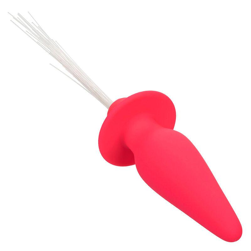 CALEXOTICS - SOUTHERN LIGHTS LIGHT UP PLUG ANAL CON LUCES 10 VIBRACIONES SILICONA ROSA - Optelum