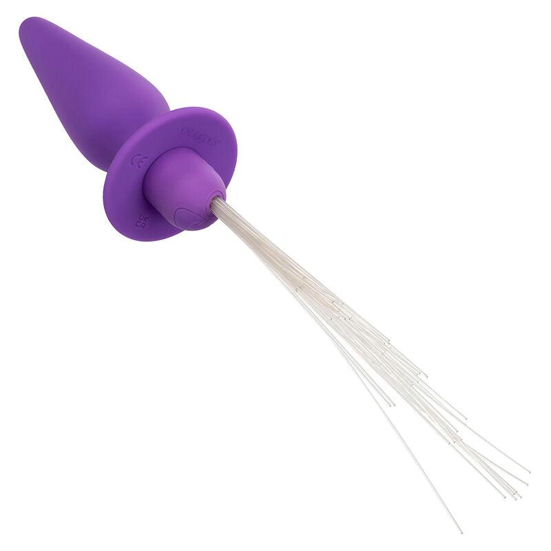 CALEXOTICS - SOUTHERN LIGHTS LIGHT UP PLUG ANAL CON LUCES 10 VIBRACIONES SILICONA VIOLETA - Optelum