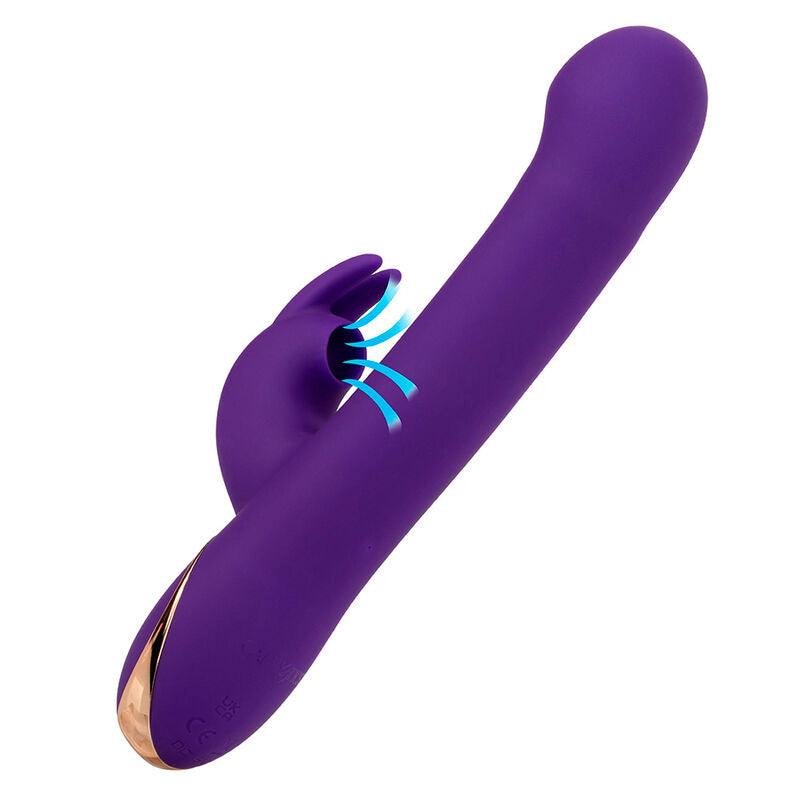 CALEXOTICS - JACK VIBRADOR RABBIT Y ESTIMULADOR 7 NIVELES DE VIBRACIÓN Y SUCCIÓN AZUL - Optelum