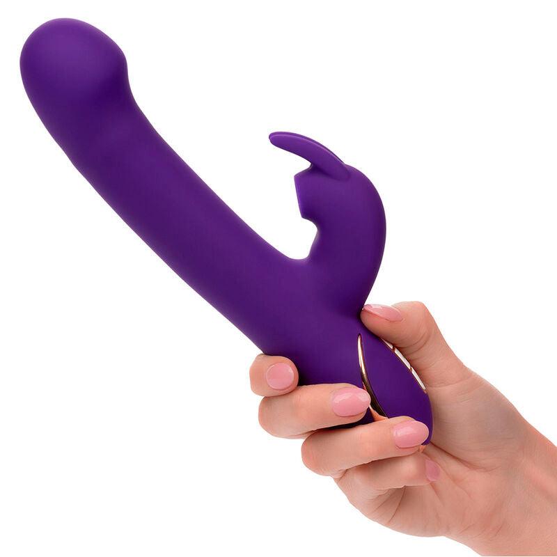 CALEXOTICS - JACK VIBRADOR RABBIT Y ESTIMULADOR 7 NIVELES DE VIBRACIÓN Y SUCCIÓN AZUL - Optelum