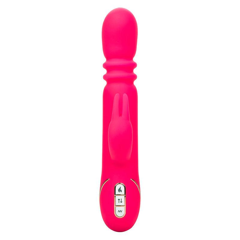 CALEXOTICS - JACK FANTASY TRIPLE VIBRADOR CALENTABLE RABBIT ROSA - Optelum