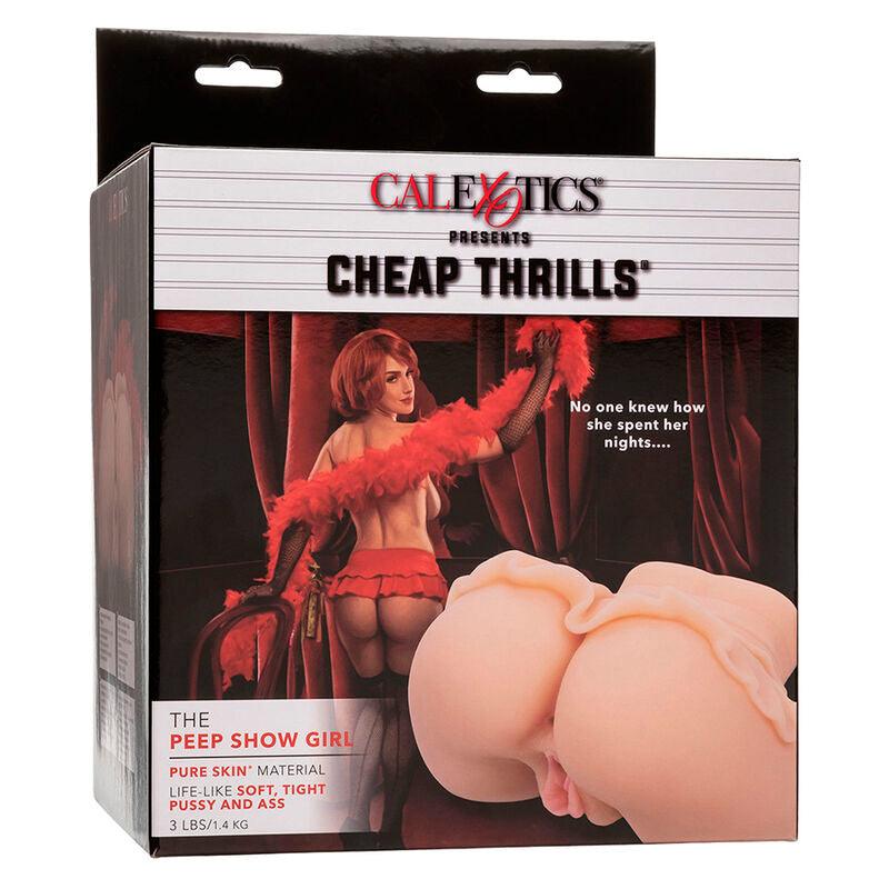 CALEXOTICS - THE PEEP SHOW GIRL DOBLE MASTURBADOR REALÍSTICO NATURAL - Optelum