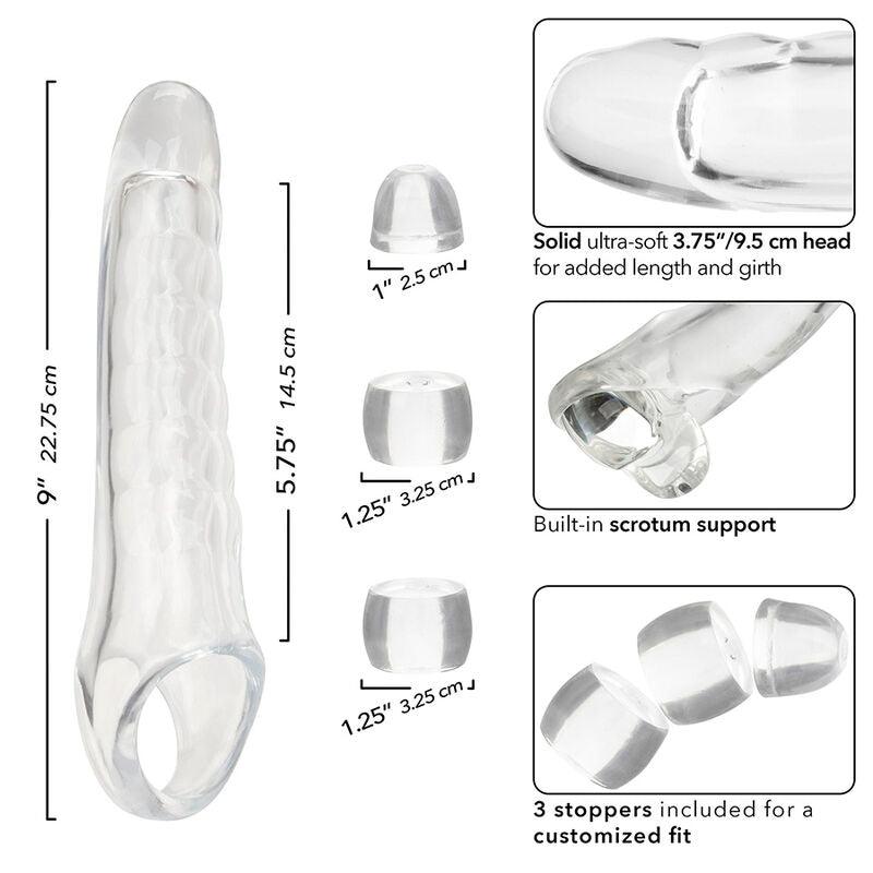 CALEXOTICS - MAXX EXTENSOR DE PENE AJUSTABLE TRANSPARENTE - Optelum
