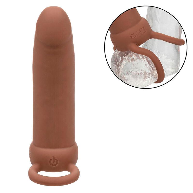 CALEXOTICS - MAXX DOBLE PENETRADOR GRUESO 10 VIBRACIONES MULATO - Optelum