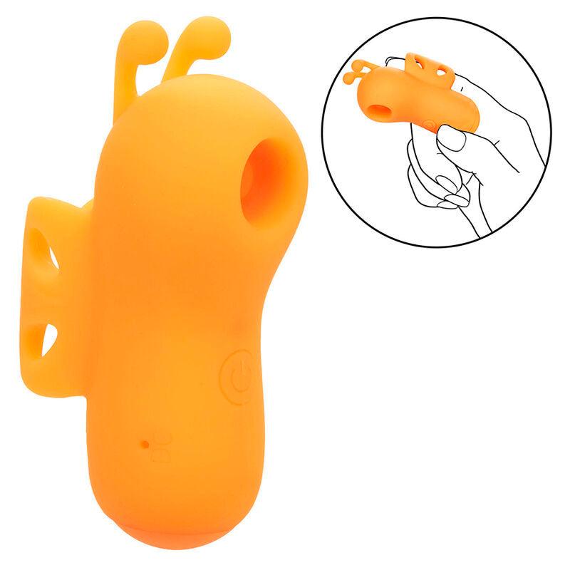 CALEXOTICS - NEON VIBES THE BUZZING VIBE ESTIMULADOR DE DEDO 10 VIBRACIONES NARANJA - Optelum