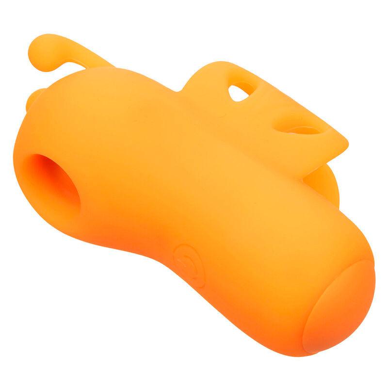 CALEXOTICS - NEON VIBES THE BUZZING VIBE ESTIMULADOR DE DEDO 10 VIBRACIONES NARANJA - Optelum