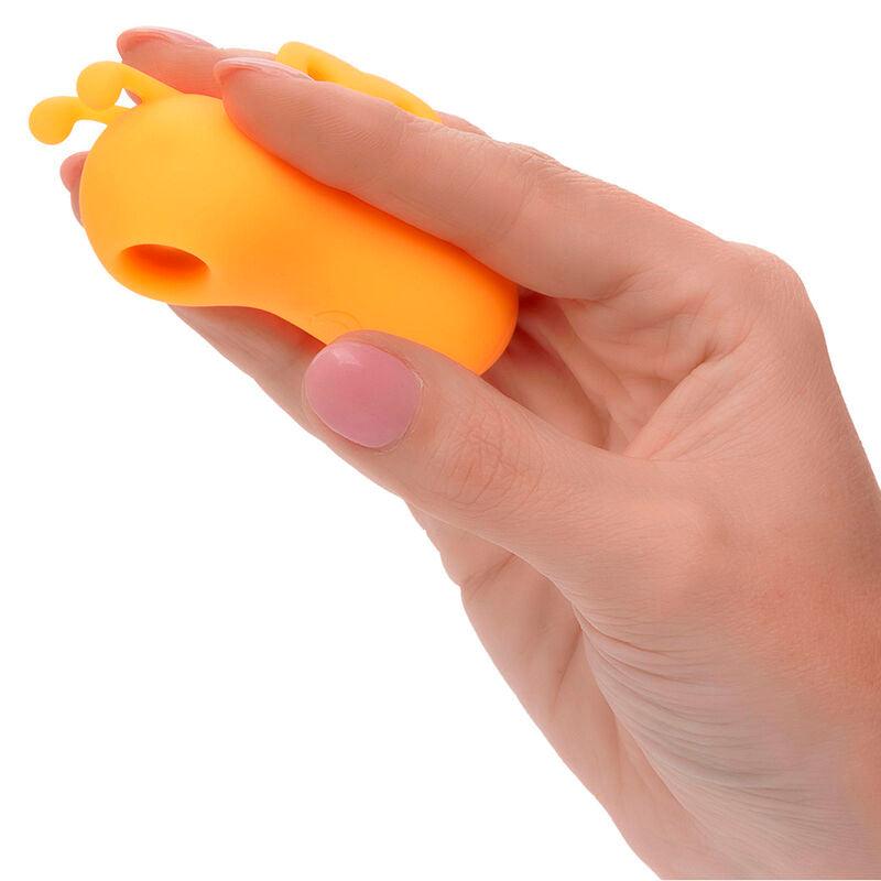 CALEXOTICS - NEON VIBES THE BUZZING VIBE ESTIMULADOR DE DEDO 10 VIBRACIONES NARANJA - Optelum