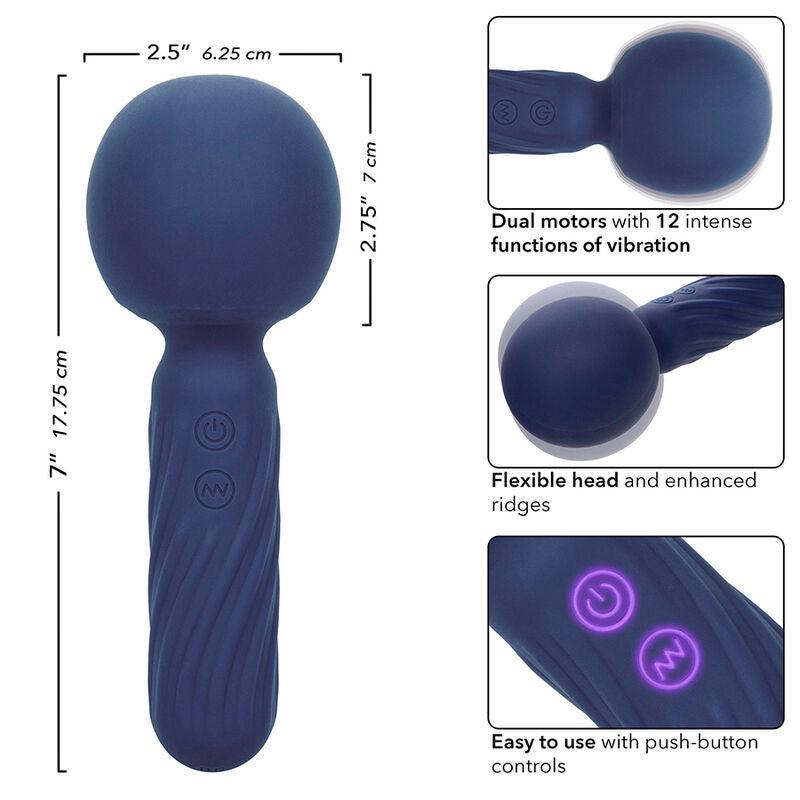 CALEXOTICS - CHARISMA SEDUCTION MASAJEADOR 12 FUNCIONES 17,75 CM X 6,25 CM MORADO - Optelum