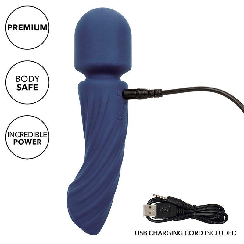 CALEXOTICS - CHARISMA ALLURE MASAJEADOR DOBLE MOTOR 12 FUNCIONES 17,25 CM X 4,5 CM MORADO - Optelum