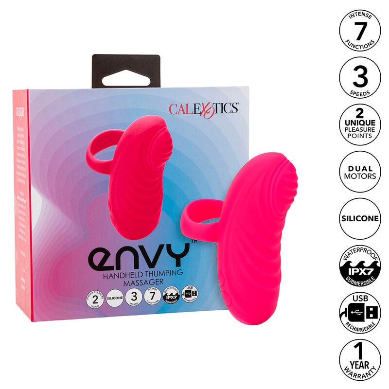 CALEXOTICS - ENVY MASAJEADOR DE BOLA RODANTE 7 VIBRACIONES ROSA - Optelum