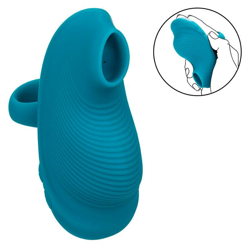 CALEXOTICS - ENVY MASAJEADOR DE BOLA RODANTE 7 VIBRACIONES AZUL - Optelum