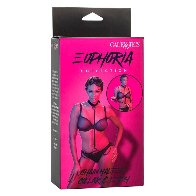 CALEXOTICS - EUPHORIA COLLAR HALTER Y CORREA CON CADENA - Optelum
