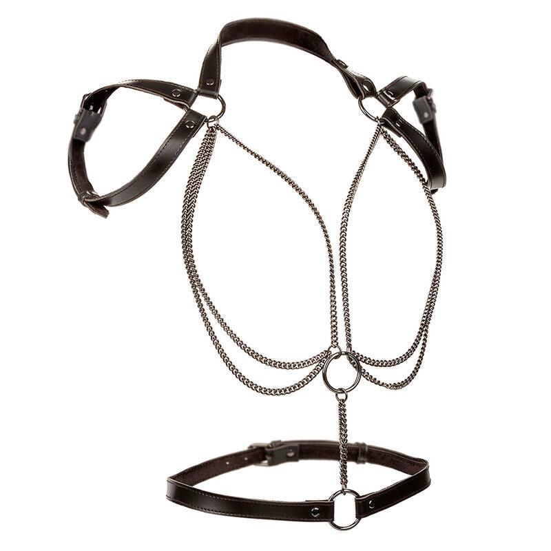 CALEXOTICS - EUPHORIA ARNÉS ESTILO CABESTRO CON MÚLTIPLES CADENAS PREMIUM - Optelum