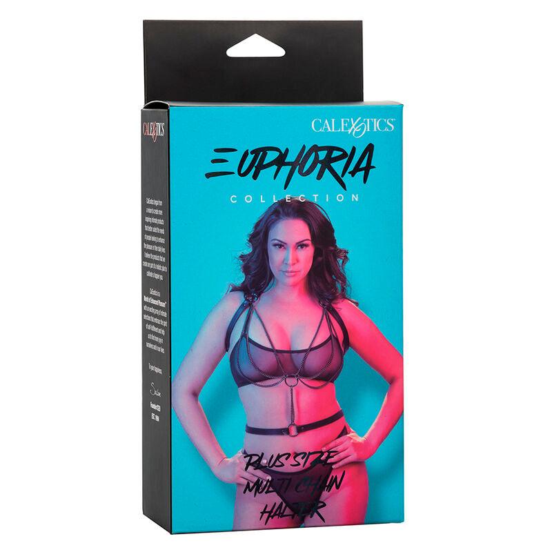 CALEXOTICS - EUPHORIA ARNÉS ESTILO CABESTRO CON MÚLTIPLES CADENAS PREMIUM TALLA PLUS - Optelum