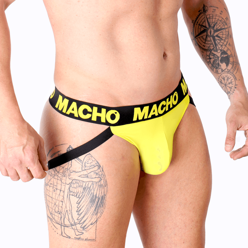 MACHO - MX25A JOCK LYCRA AMARILLO S - Optelum