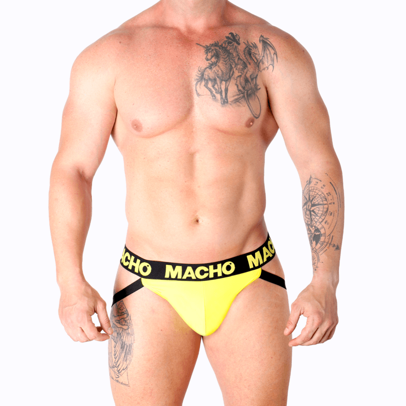 MACHO - MX25A JOCK LYCRA AMARILLO S - Optelum