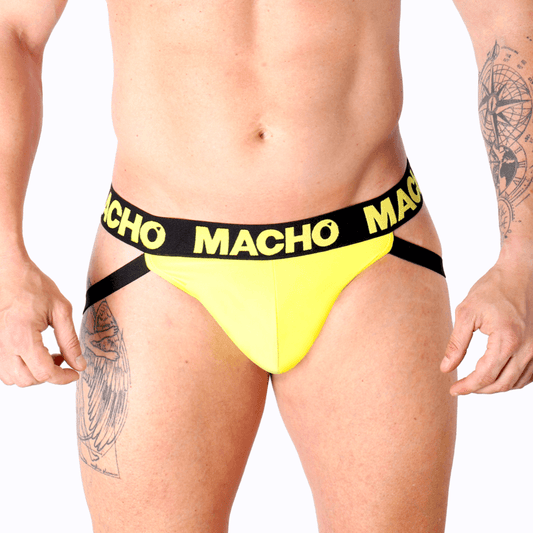 MACHO - MX25A JOCK LYCRA AMARILLO S - Optelum