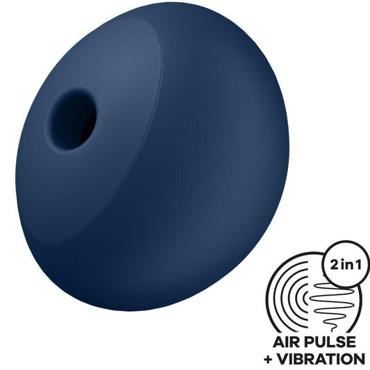 SATISFYER - AIR POWER 4 ESTIMULADOR & VIBRADOR 12 VIBRACIONES AZUL - Optelum