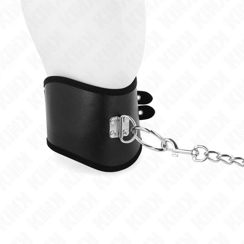KINK - COLLAR CON CORREA 65 CM ANCHO NEGRO AJUSTABLE 40-55 CM X 10 CM - Optelum