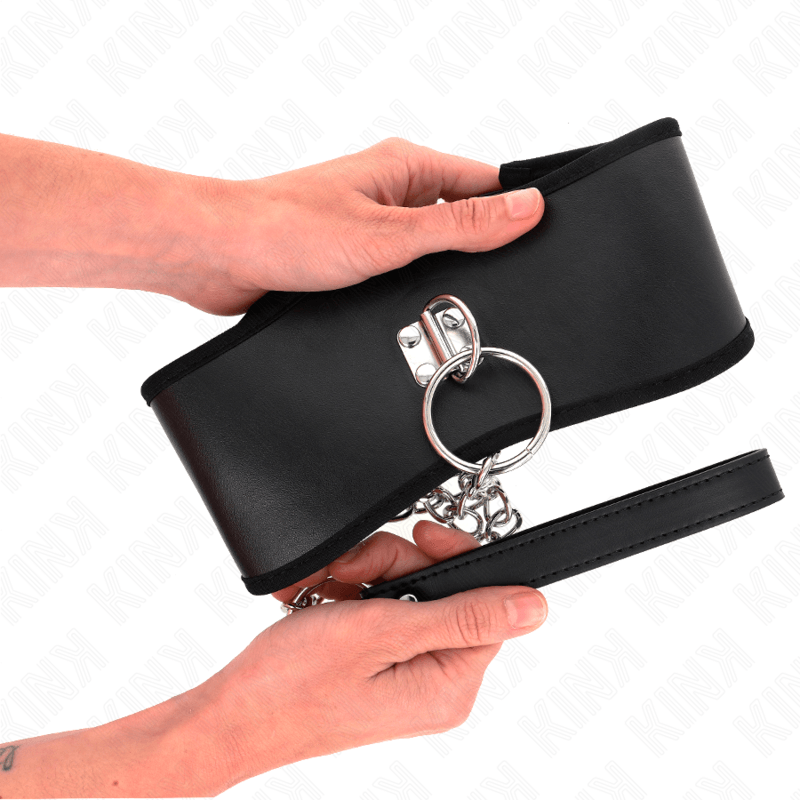 KINK - COLLAR CON CORREA 65 CM ANCHO NEGRO AJUSTABLE 40-55 CM X 10 CM - Optelum