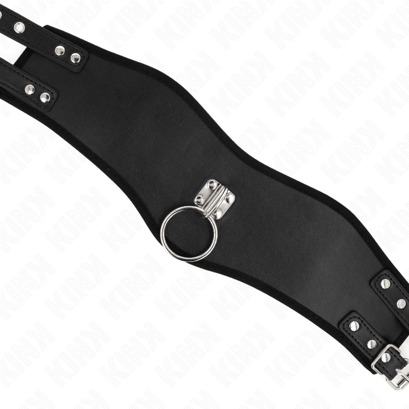KINK - COLLAR CON CORREA 65 CM ANCHO NEGRO AJUSTABLE 40-55 CM X 10 CM - Optelum