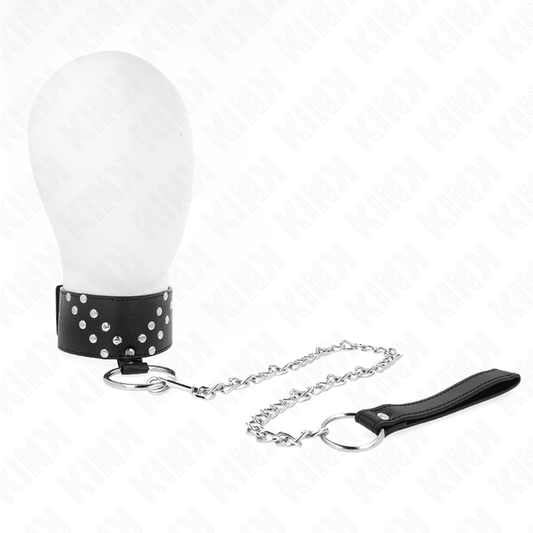KINK - COLLAR CON CORREA 65 CM CON REMACHE EN V AJUSTABLE 36-43 CM X 5 CM - Optelum