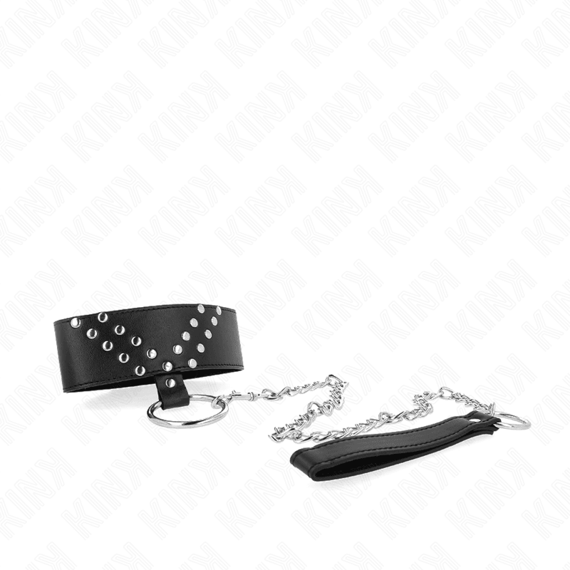 KINK - COLLAR CON CORREA 65 CM CON REMACHE EN V AJUSTABLE 36-43 CM X 5 CM - Optelum