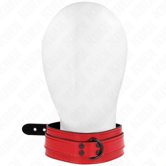 KINK - COLLAR AJUSTABLE ROJO VINO 37.5-49.5 CM X 5 CM - Optelum