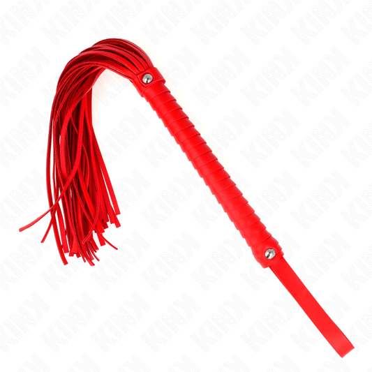 KINK - LÁTIGO CON MANGO TEXTURIZADO ROJO 48.5 CM - Optelum
