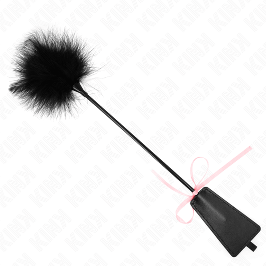 KINK - PLUMAS PARA COSQUILLAS CON LAZO DE CINTA ROSA 49 CM - Optelum