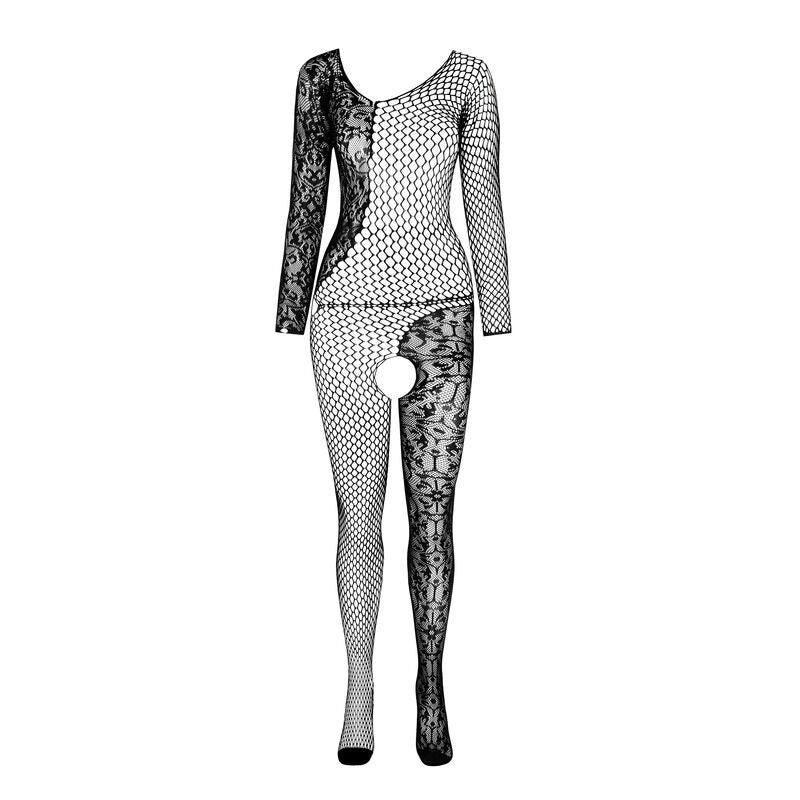 PASSION - BS 107 BODYSTOCKING BLANCO TALLA ÚNICA - Optelum