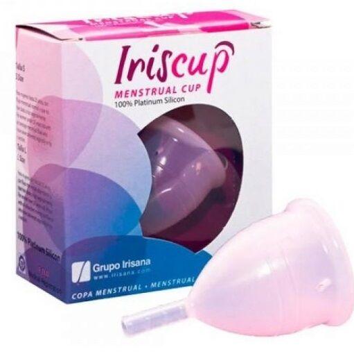 IRISCUP - COPA MESTRUAL ROSA GRANDE + BOLSA ESTERILIZADORA GRATIS - Optelum