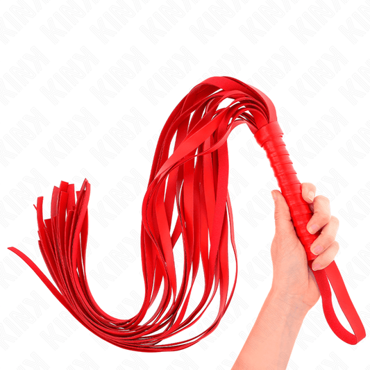 KINK - LÁTIGO DE COLA LARGA Y MANGO CORTO ROJO 70 CM - Optelum