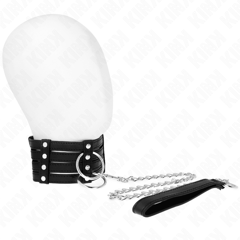 KINK - COLLAR CON CORREA 65 CM ESTILO SUB AJUSTABLE 35-51 CM X 7 CM - Optelum