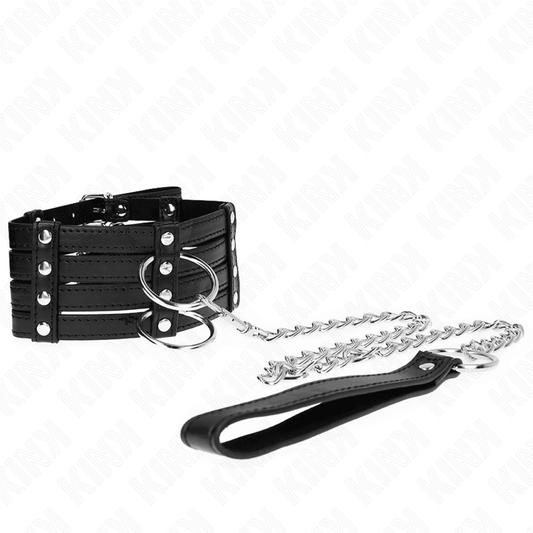 KINK - COLLAR CON CORREA 65 CM ESTILO SUB AJUSTABLE 35-51 CM X 7 CM - Optelum